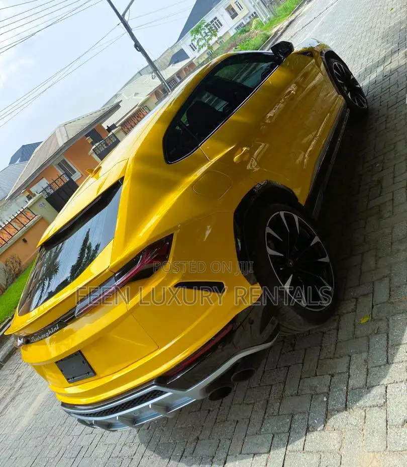 Yellow Lamborghini Urus for Rent - Car for Hire