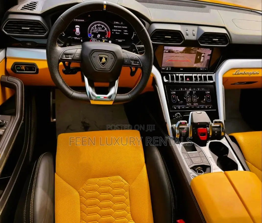 Yellow Lamborghini Urus for Rent - Car for Hire