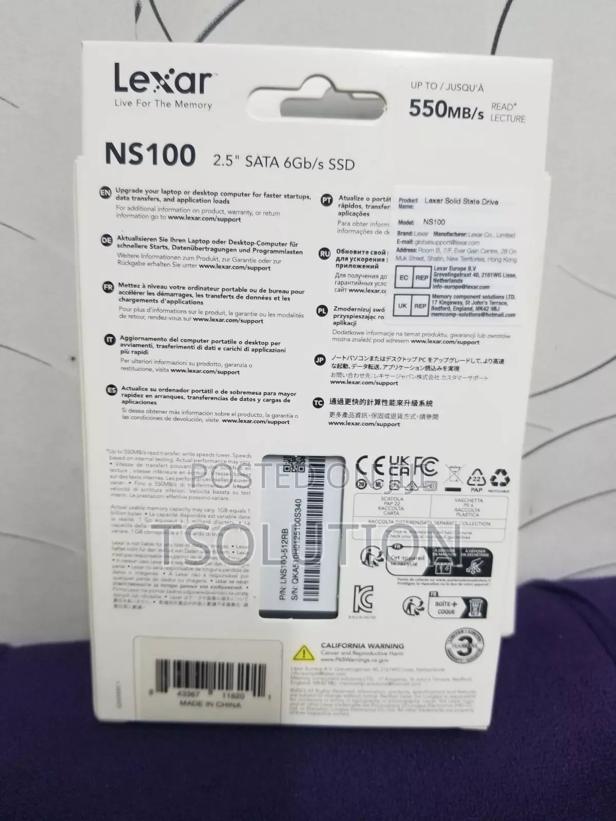 Lexar SSD Sata 512gb