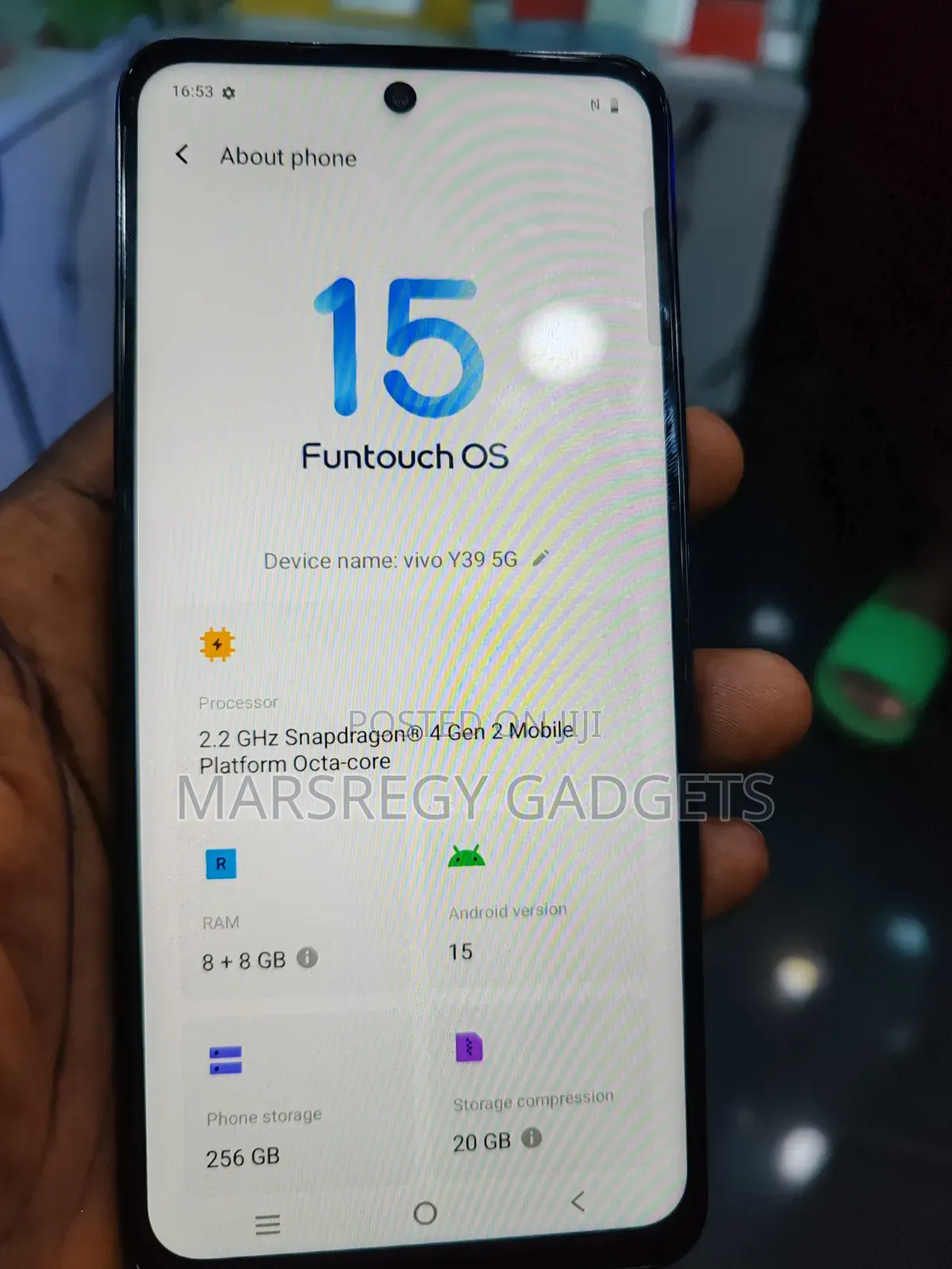 Vivo Y39 256 GB Bronze