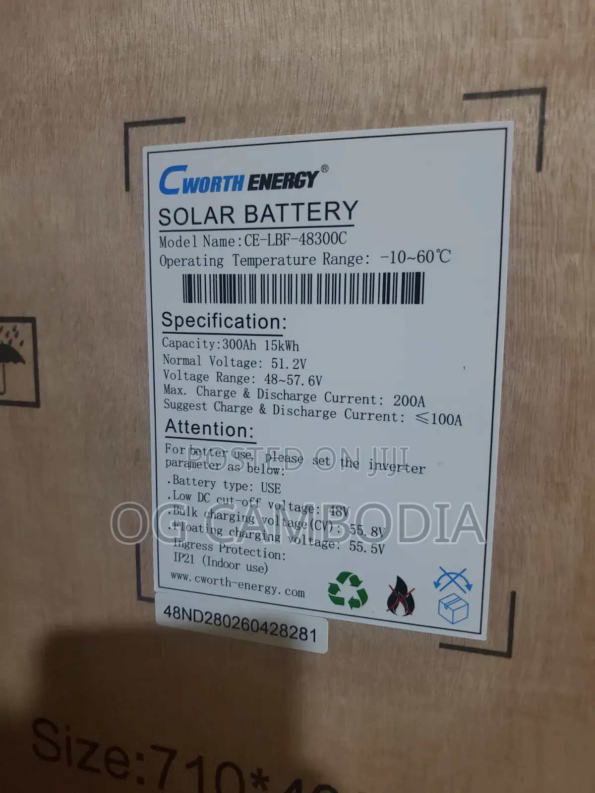 15kwh Cworth Lithium Battery Available With Promo Price