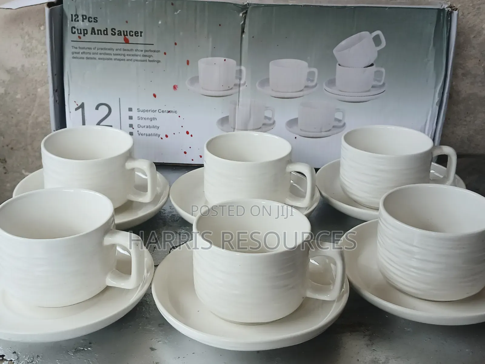 SMP 6pieces Saucers and Tea Cups