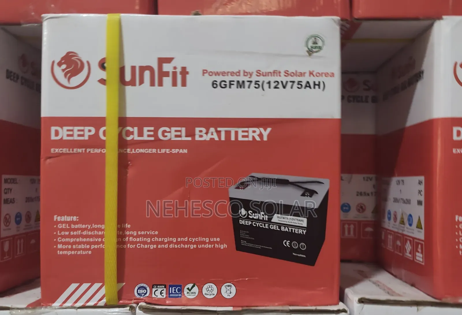 Affordable Sunfit 75ah Battery for Solar Inverter