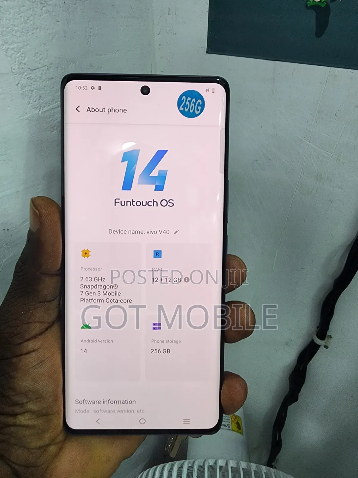 Vivo V40 5G 256 GB Pink