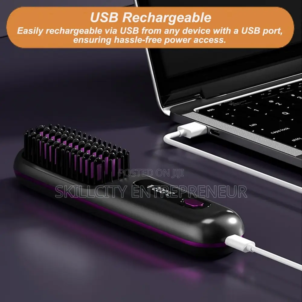 Wireless Straightening Hair Comb