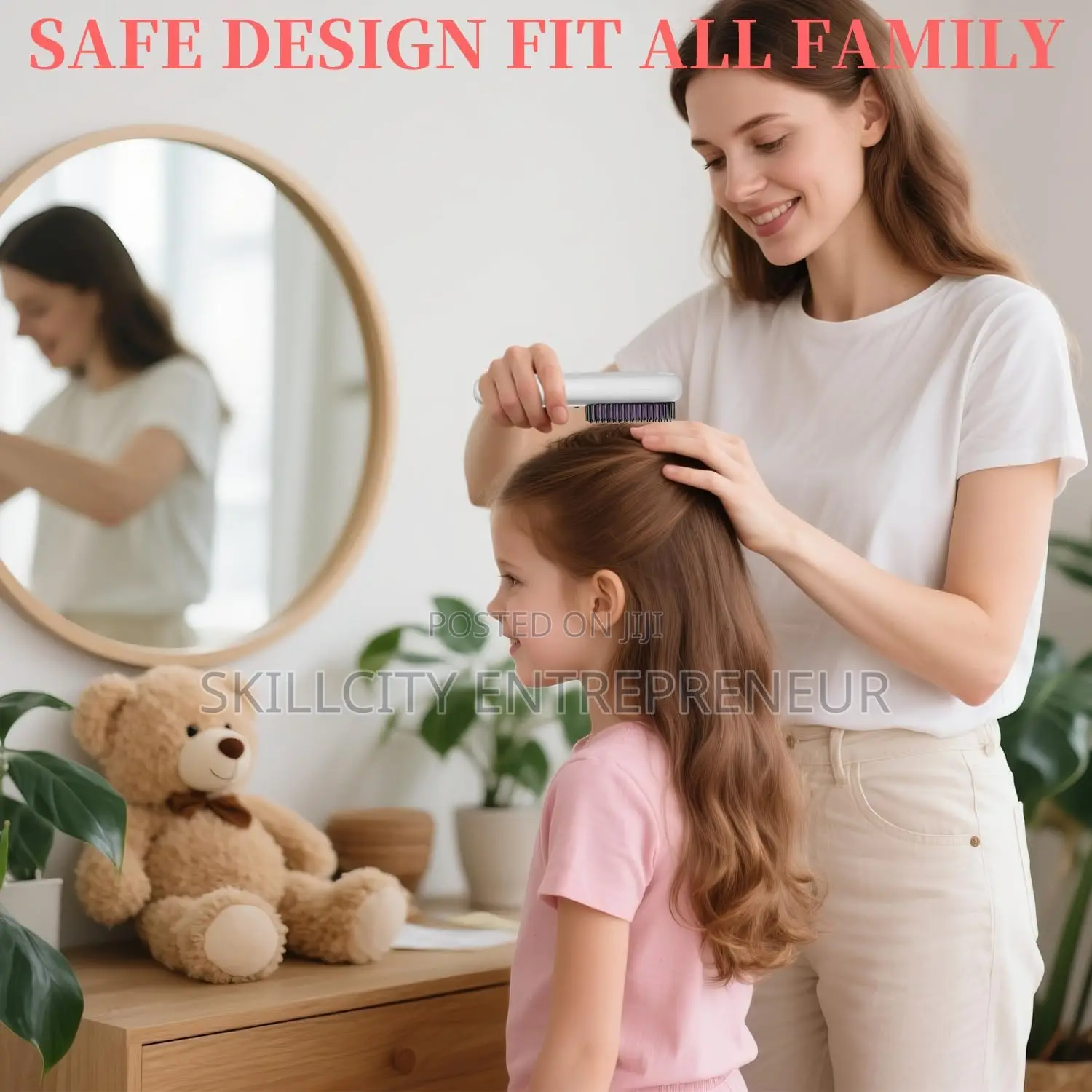 Wireless Straightening Hair Comb