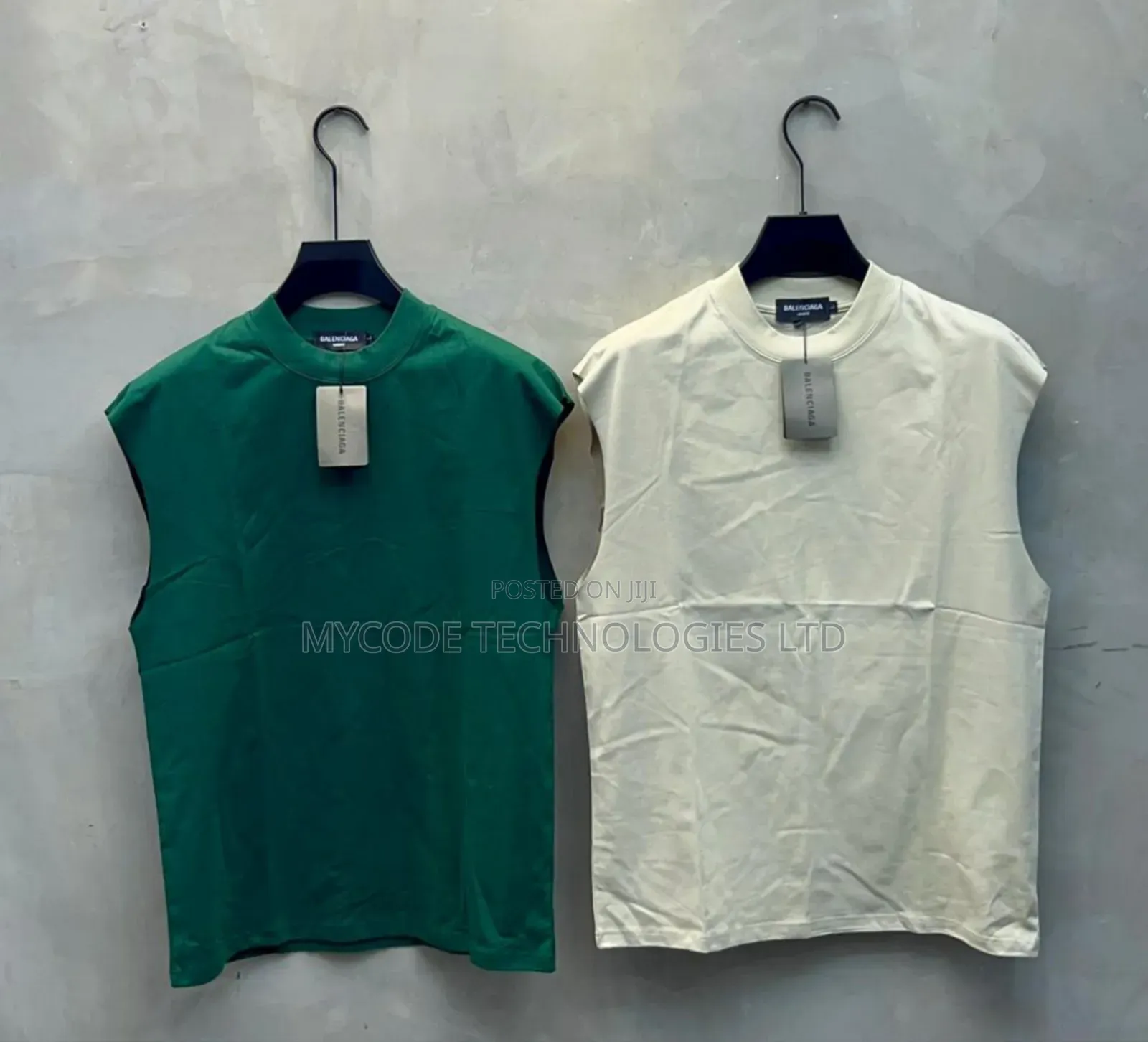 Premium Balenciaga Sleeveless Tanks – Brand New (Multiple Colors)