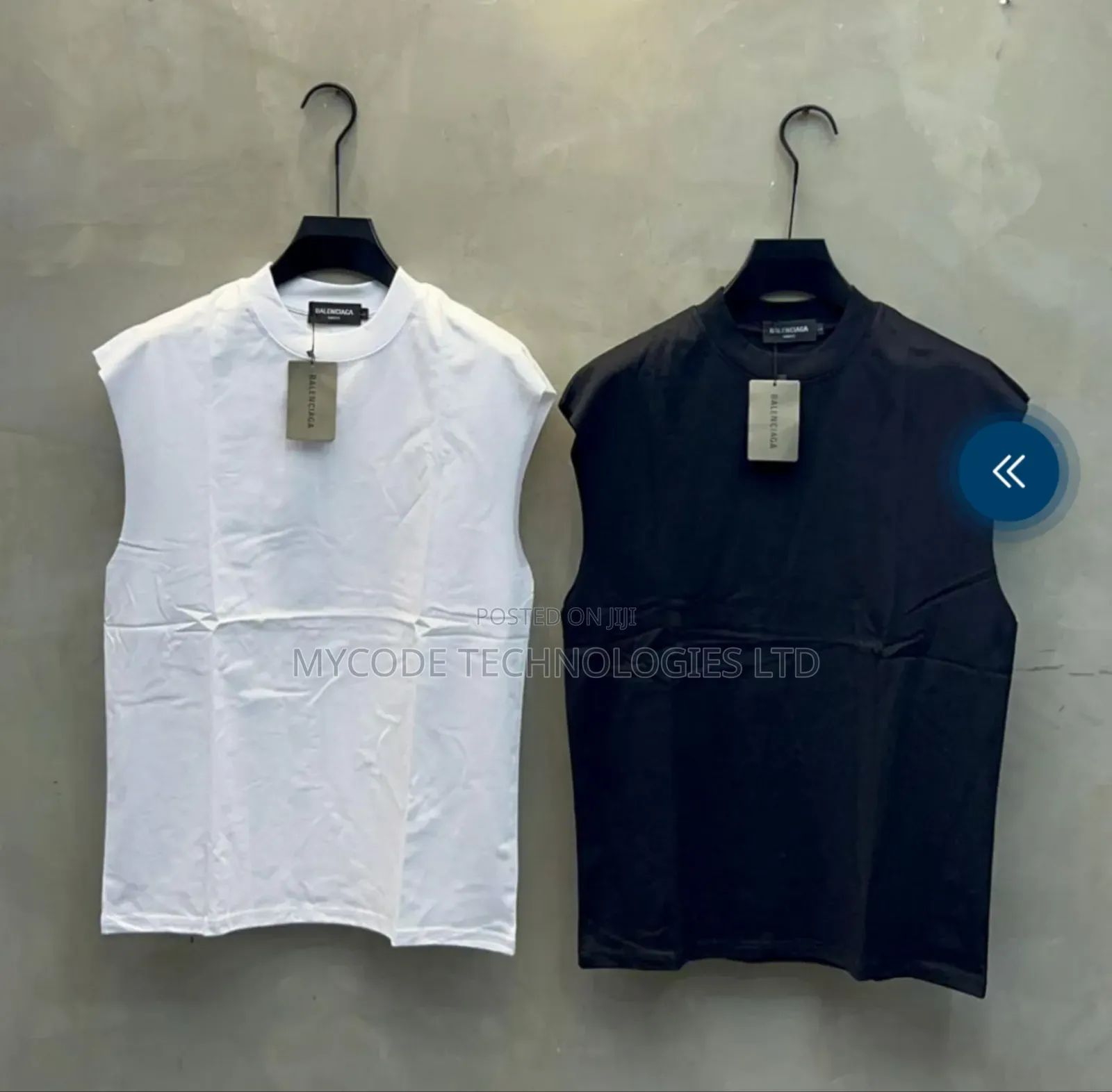 Premium Balenciaga Sleeveless Tanks – Brand New (Multiple Colors)