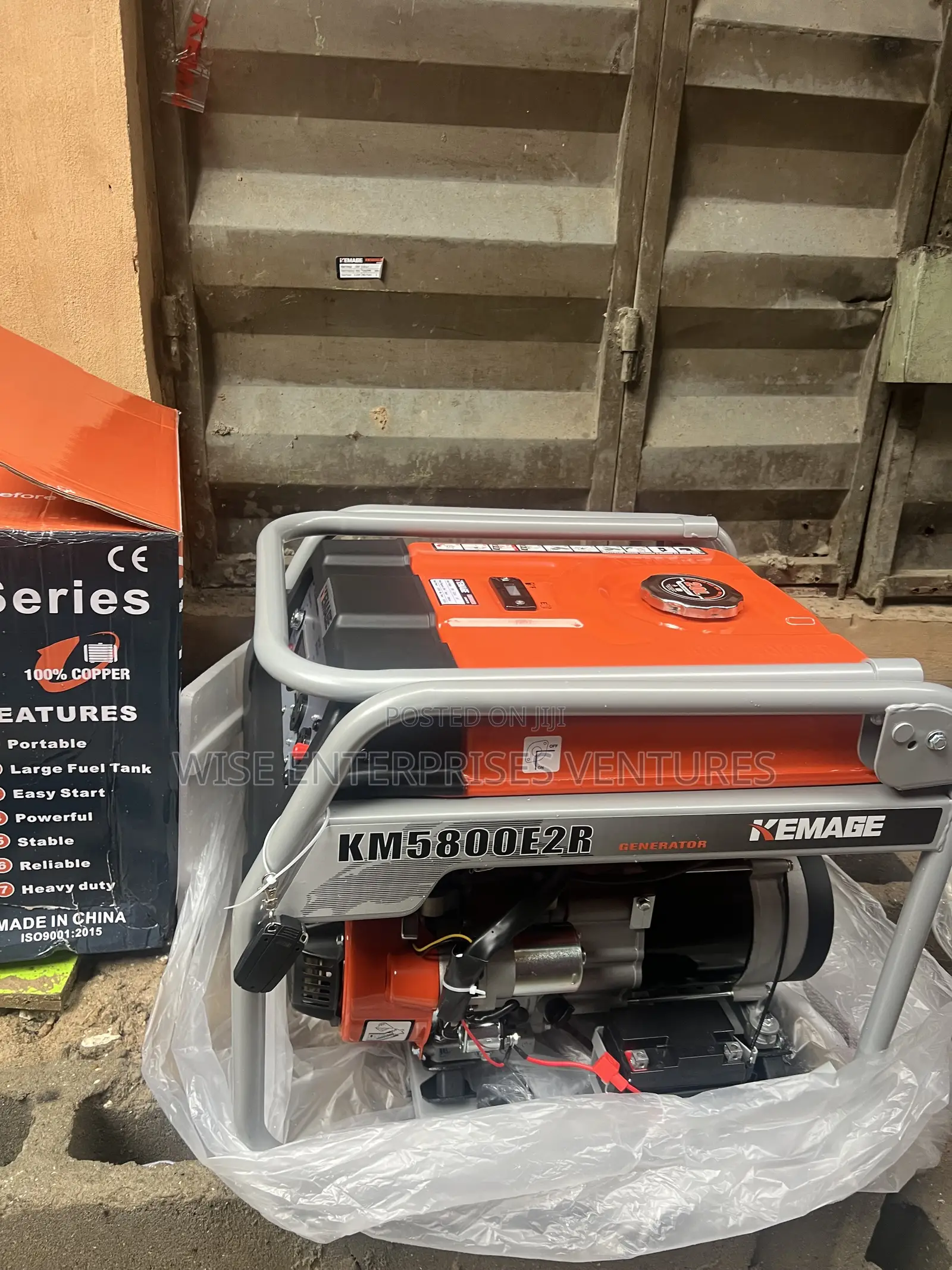 Kemage 58000e2r 5.5kva Remote Control Key Starter Generator