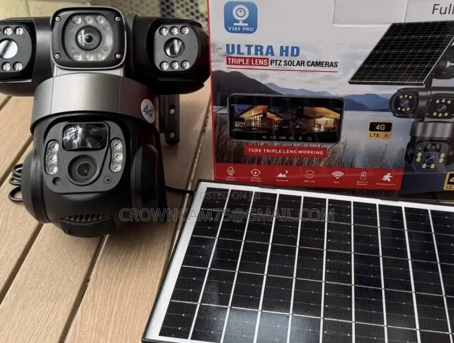 12mp View Point Intelligent Solar PTZ Camera 3lens T31