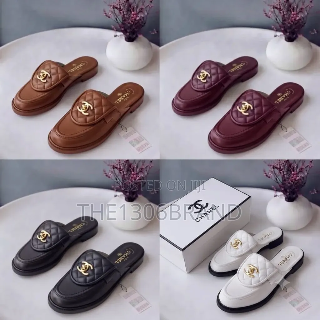 Women's Luxury Quilted Slip-on Loafers – Elegant Flat Mule Shoes