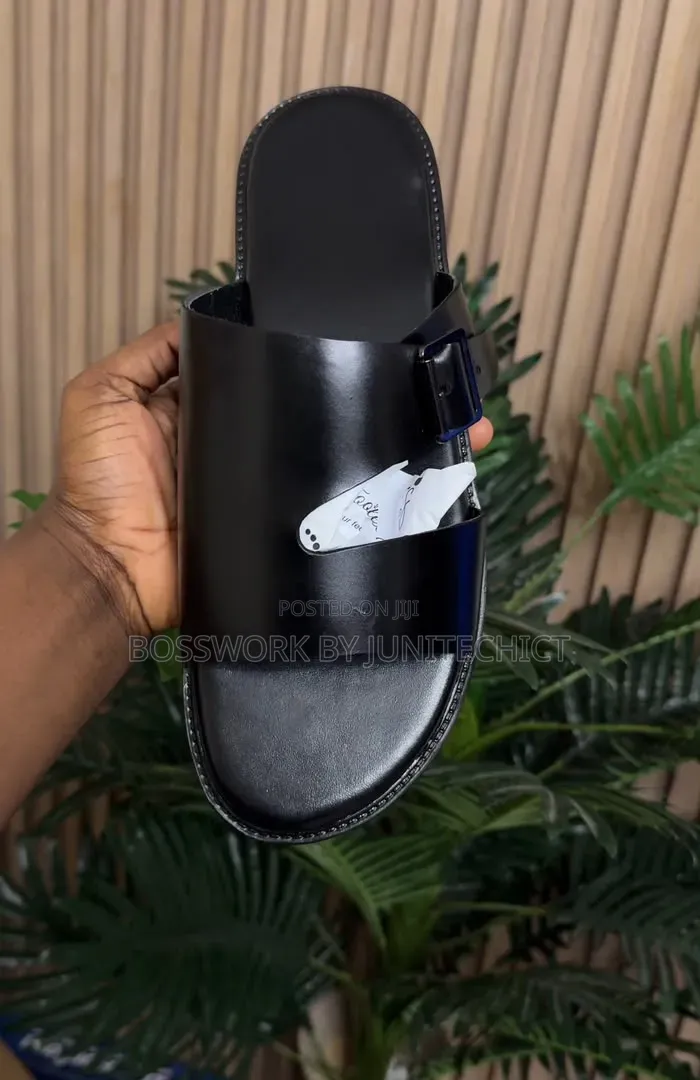 Handmade Men Slick Slippers