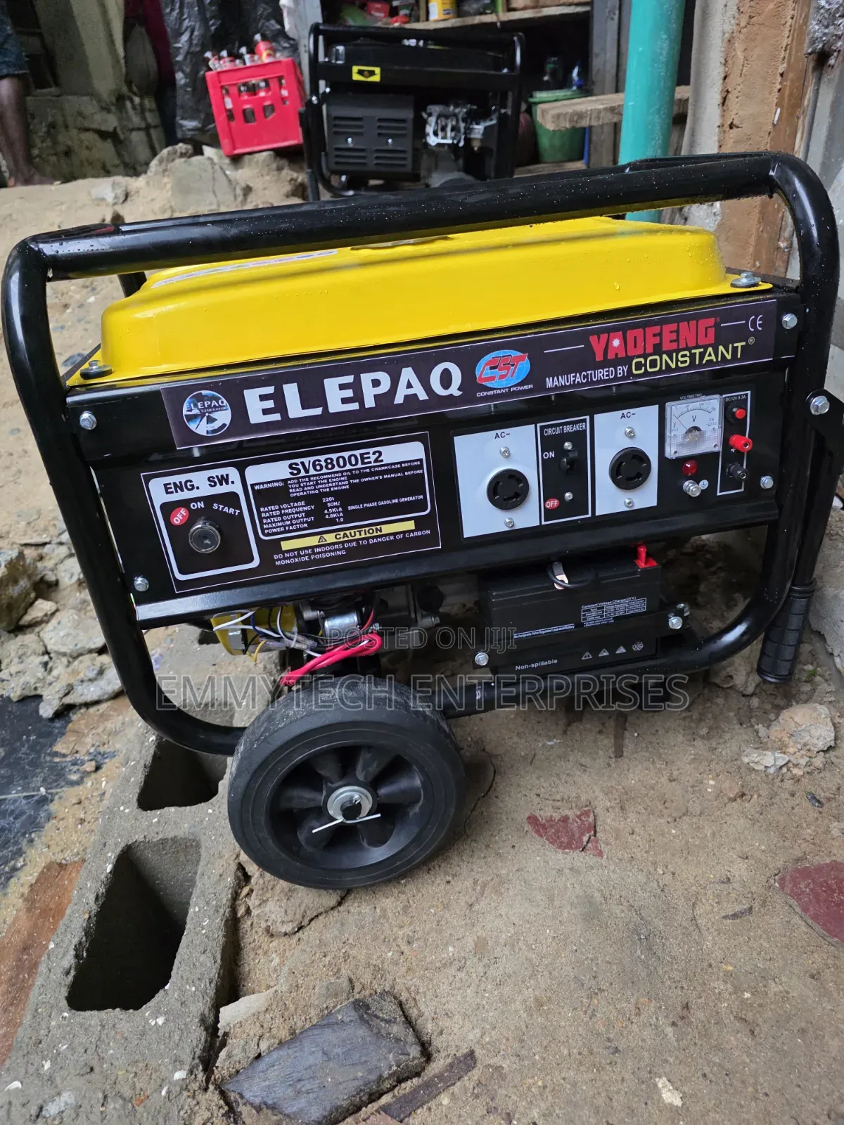This Is Elepaq Constant Petrol Generator 4.5kva 100%Copper Coil