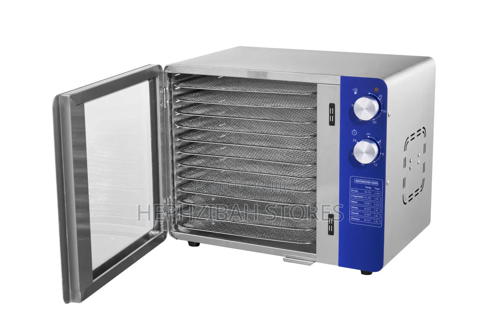 Raylux Powerdry 12 Trays Food Grade Stainless Steel Dehydrator