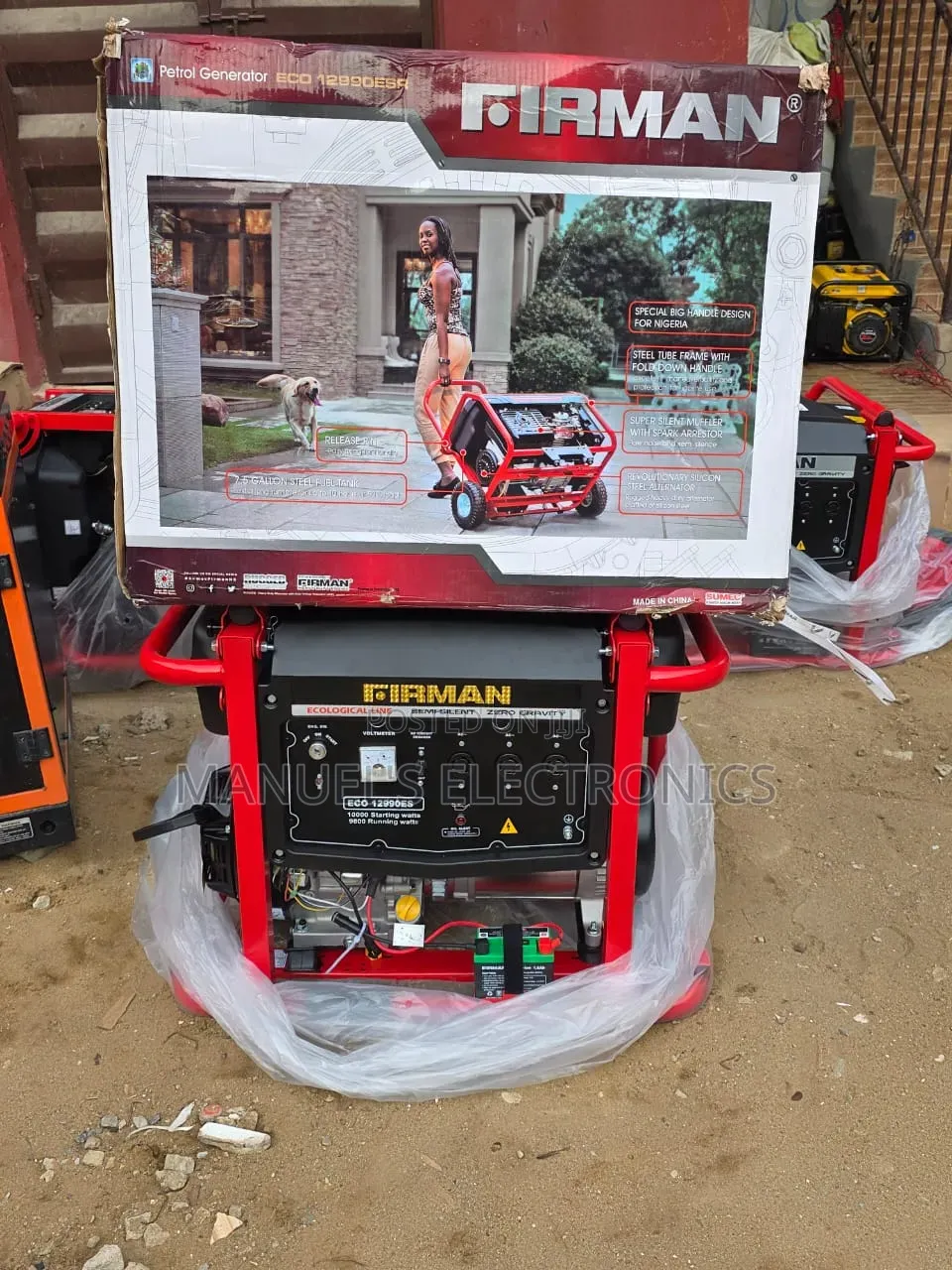 High Quality Firman Petrol Generator Model Eco12990e2 100%Copper Coil