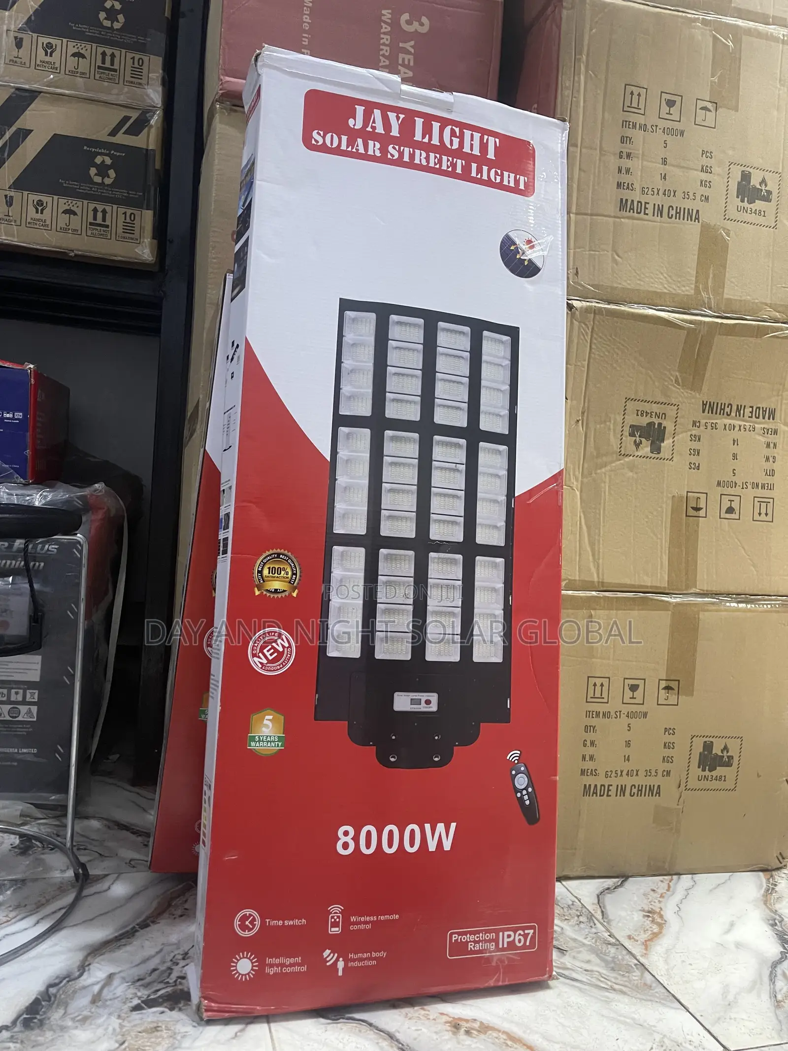 8000 Watts Jay Light Solar Street Light