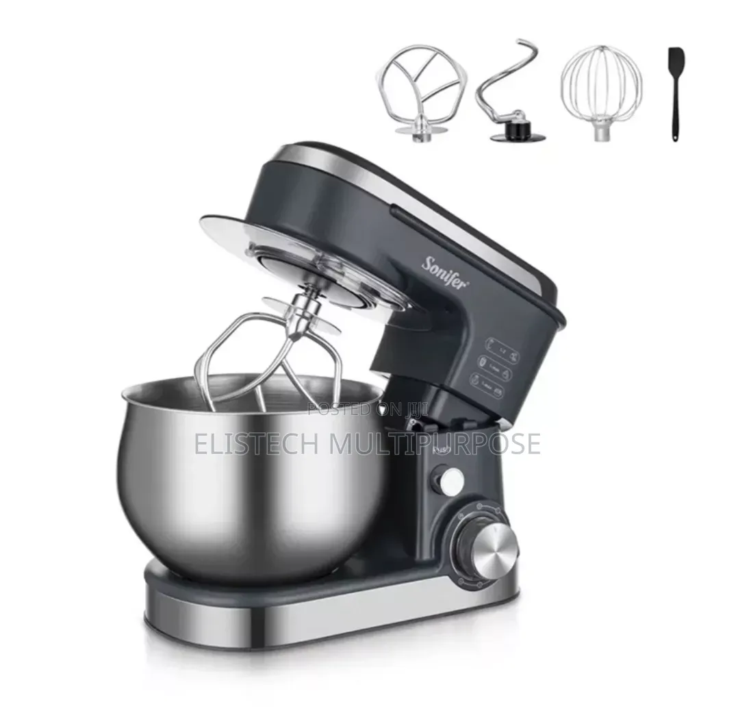 Sonifer Sf-8166 Stand Mixer in a 5.0-Liter Capacity.