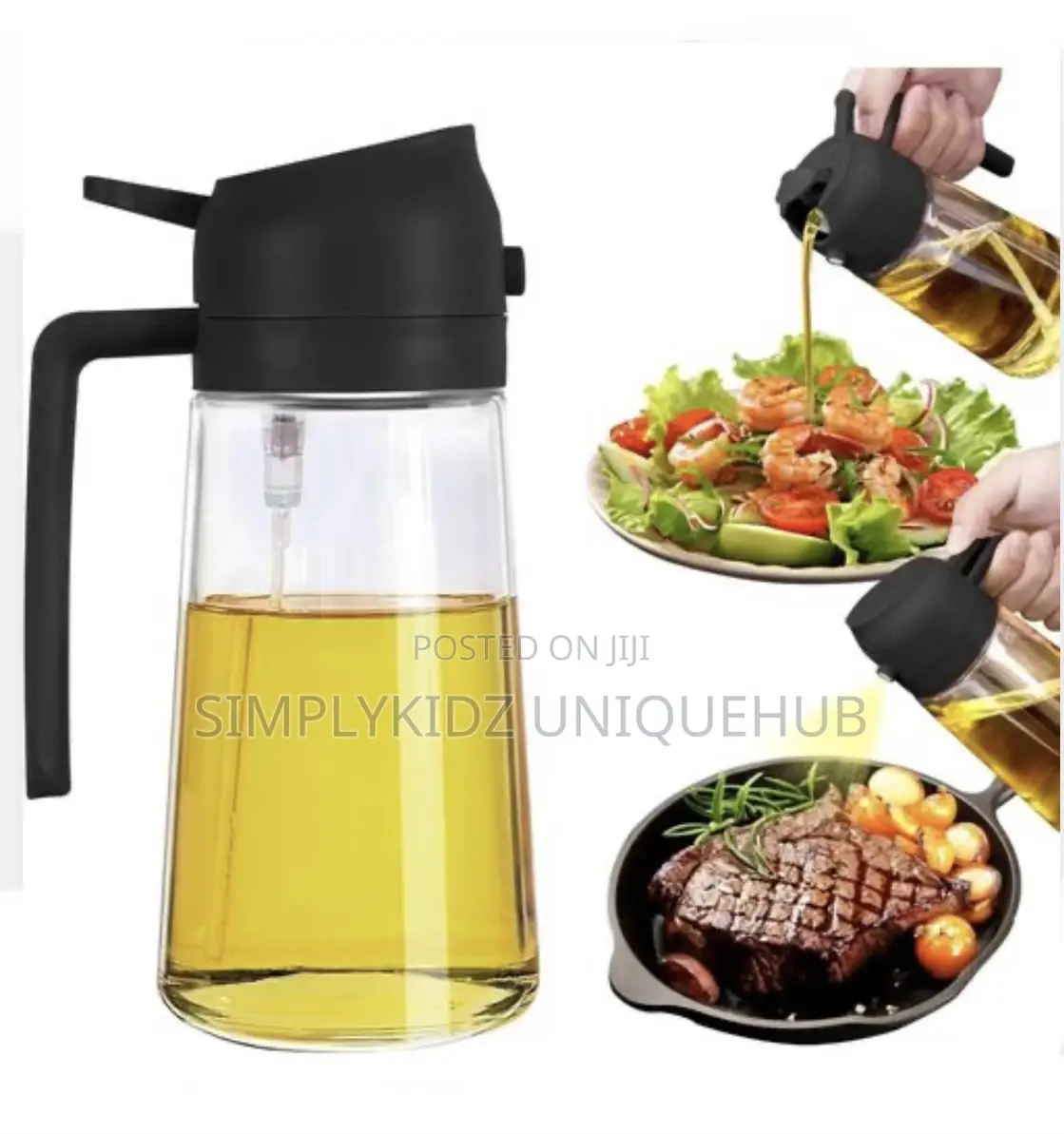 2 in 1 Glass Oil Bottle Dispenser Sprayer