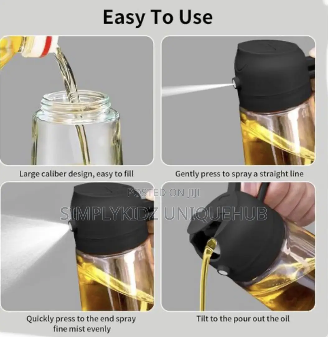2 in 1 Glass Oil Bottle Dispenser Sprayer