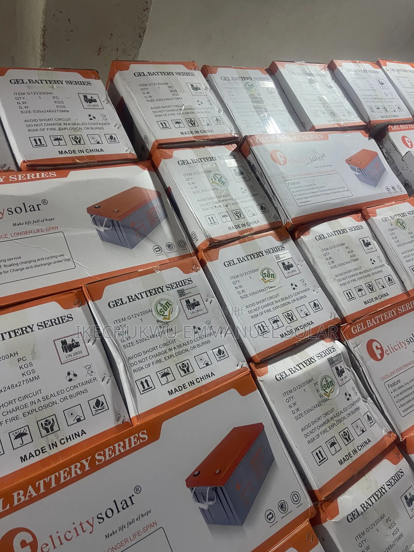200ahs Dry Cells Battery Felicity Much Available