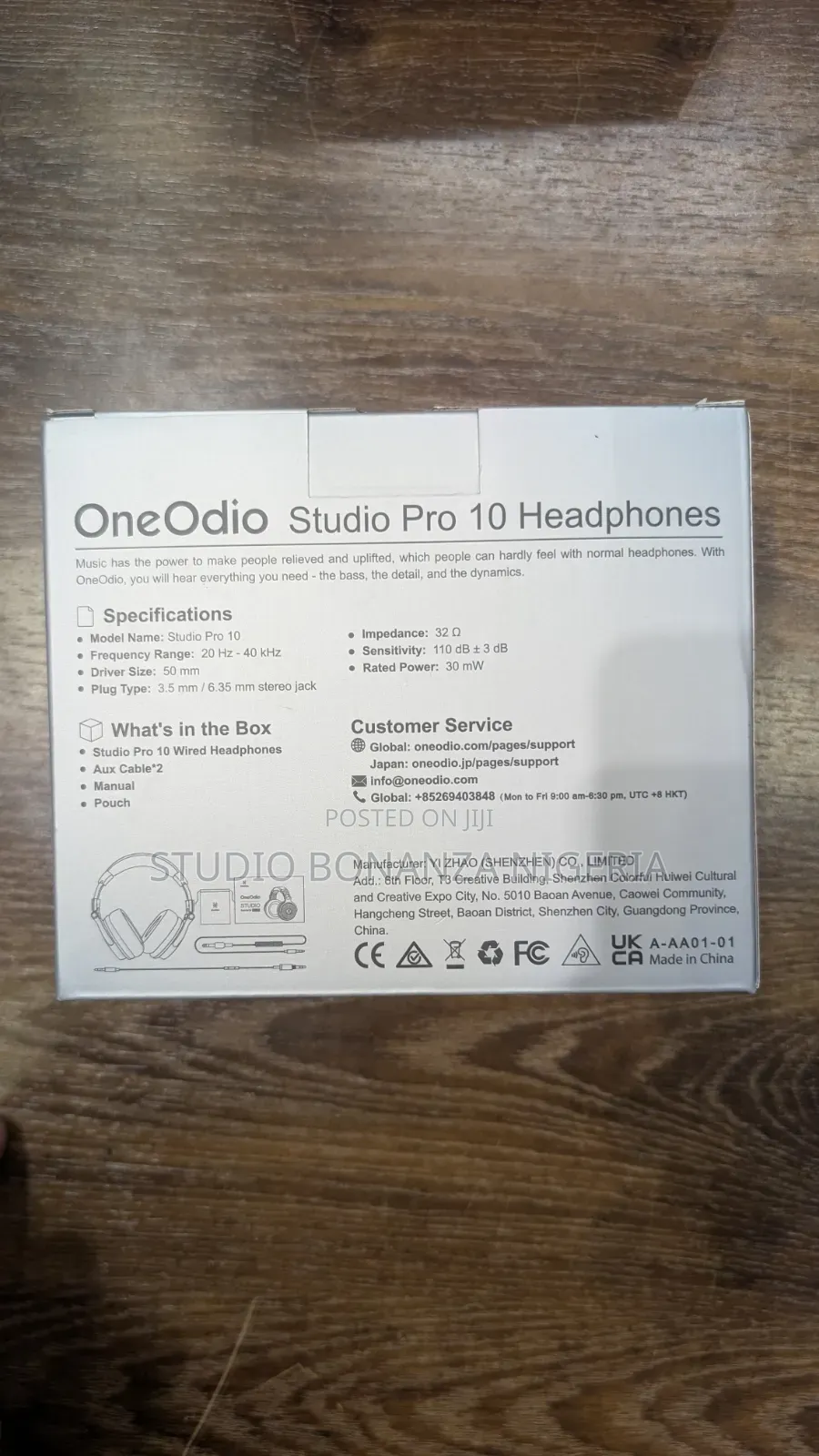 One Odio Studio Pro 10 Recording Headphones