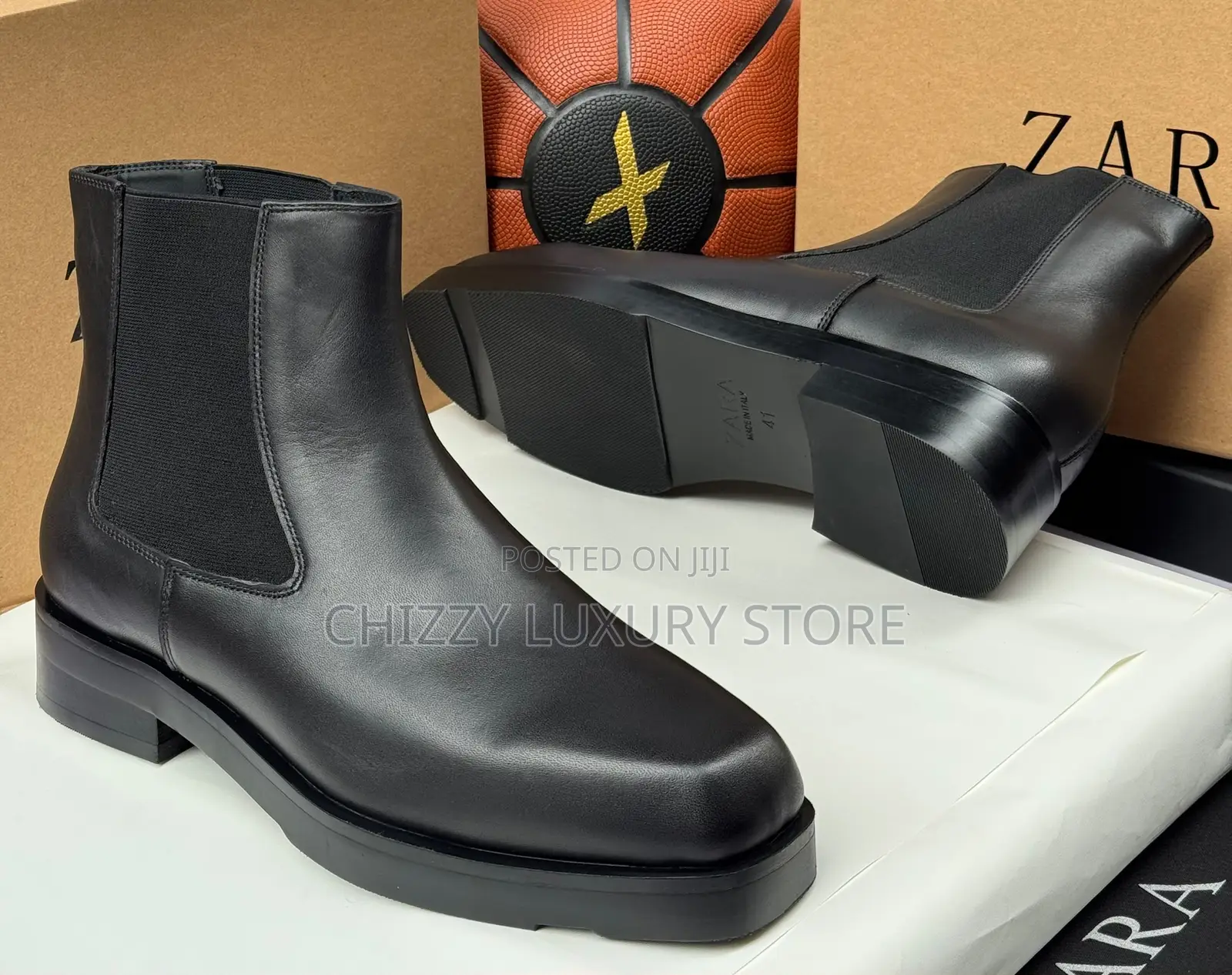 Zara Quality Luxury Men Genuine Leather Boots