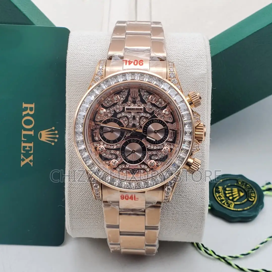 Rolex Daytona Iced Quality Luxury Men Automatic Engine Wristwatch