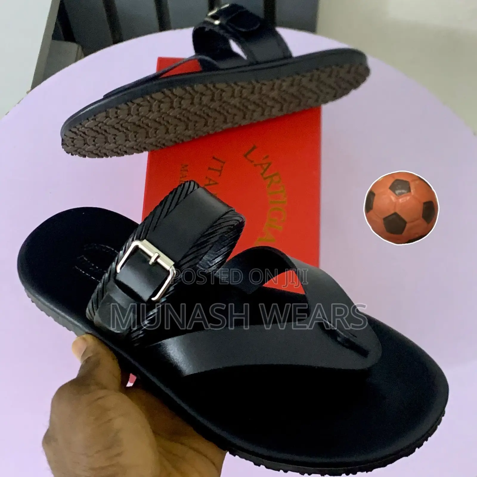 Italian Leather Slipers 40-46 Available in Brown and Black