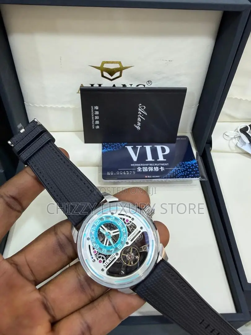 Ailang Quality Luxury Men Automatic Engine Wristwatch