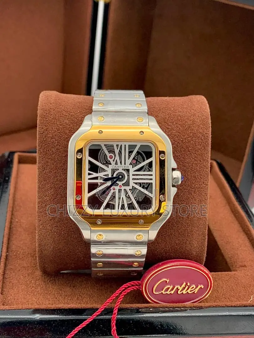Cartier Santos Quality Luxury Men Automatic Engine Wristwatch