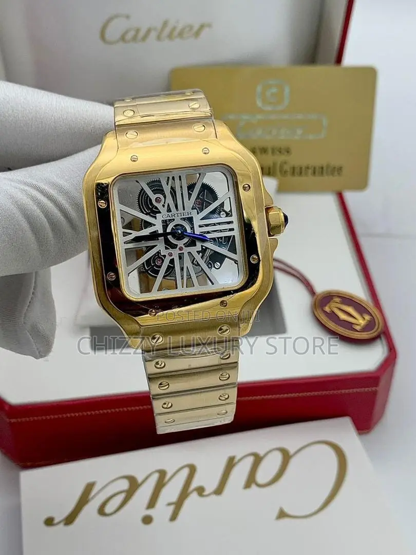 Cartier Santos Quality Luxury Men Automatic Engine Wristwatch