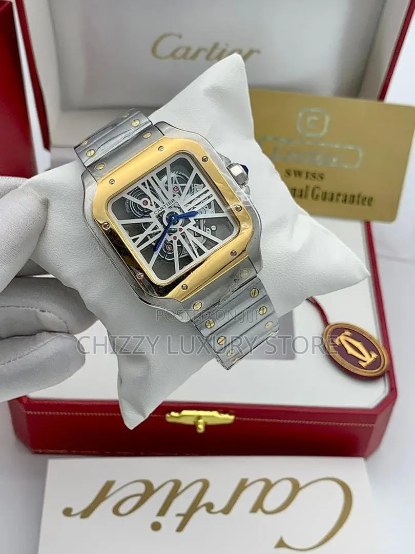 Cartier Santos Quality Luxury Men Automatic Engine Wristwatch
