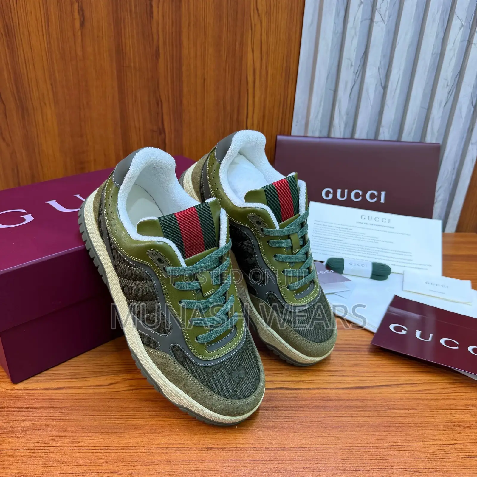 Gucci Luxury Sneakers Green 40-46