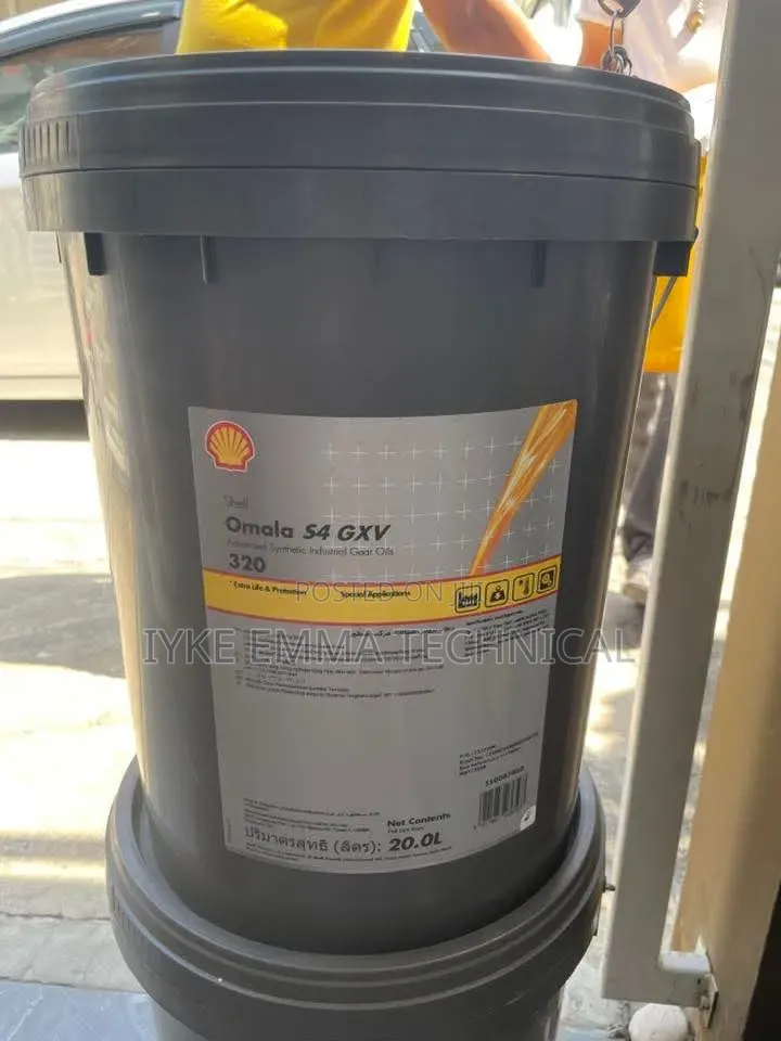 Shell Omala S4 GXV 320 Advanced Synthetic Industrial Gear Oil 20 LTRS