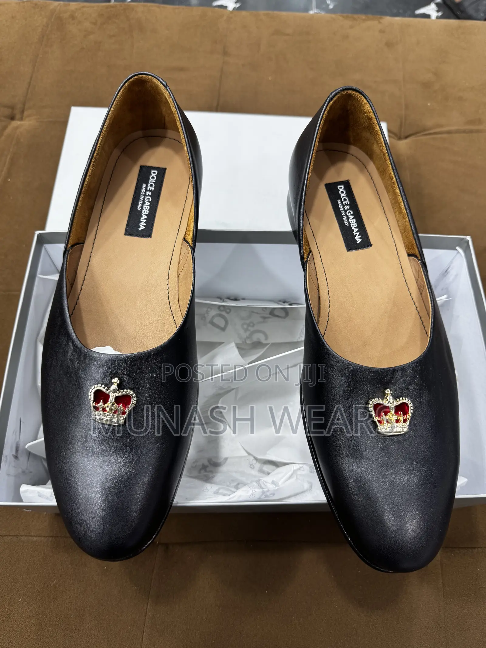 Italian Cut Dolce Gabbana Black Leather 40-46