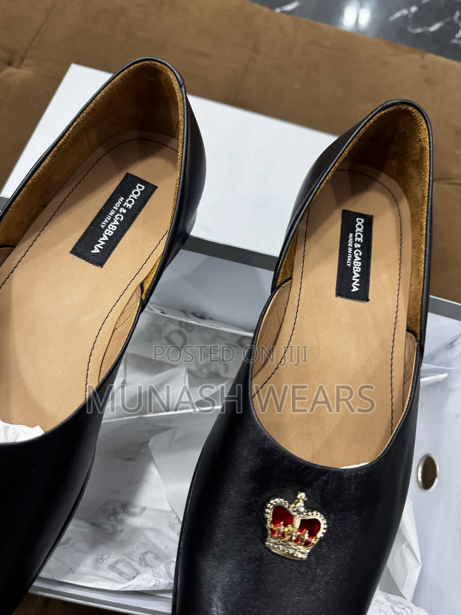 Italian Cut Dolce Gabbana Black Leather 40-46