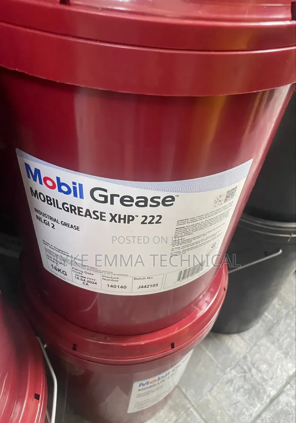 Mobilgrease XHP 222high-Performance Lithium Complex Grease