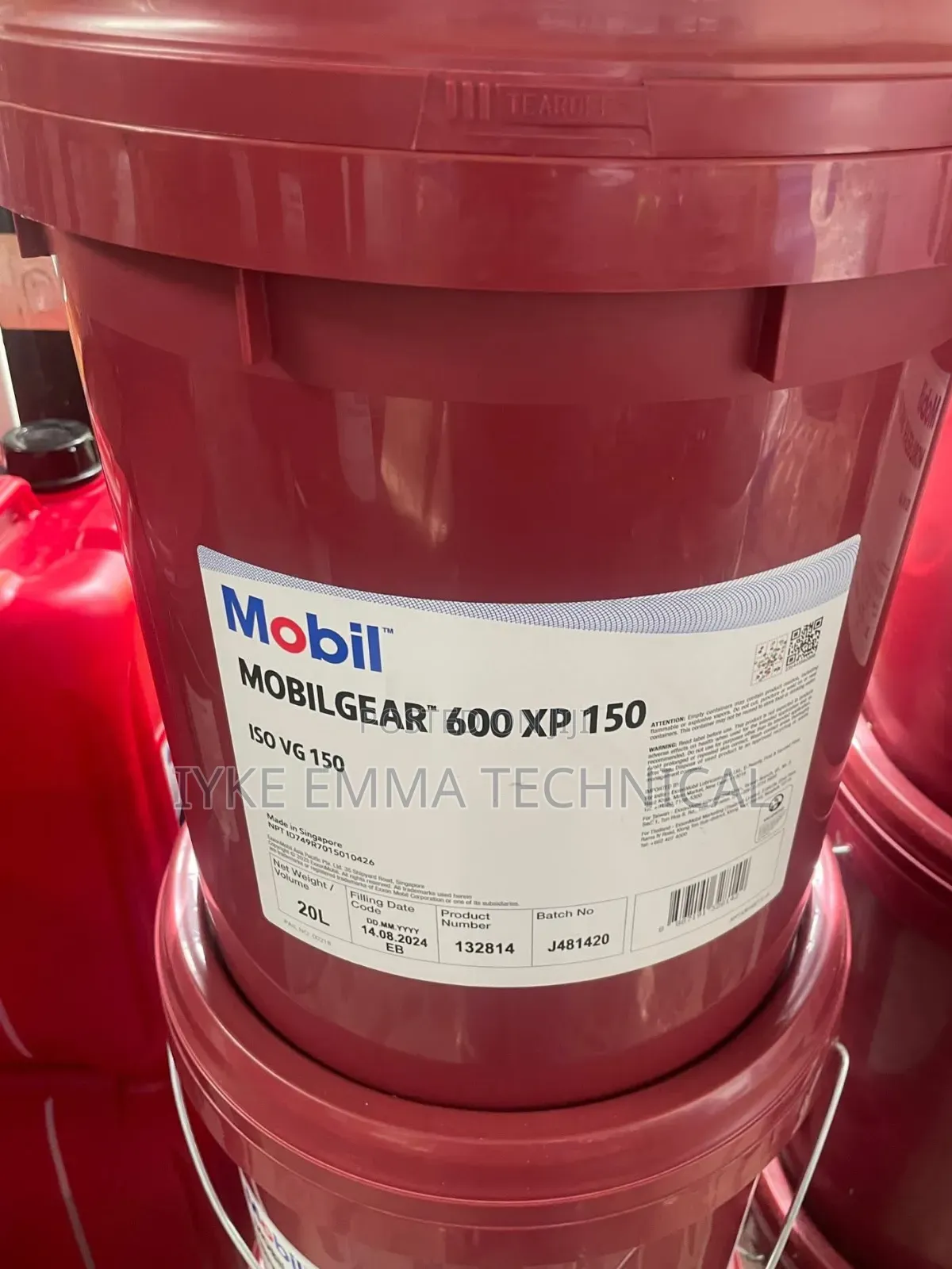 Mobilgear 600 Xp 150 Industrial Gear Oil 20 Liters