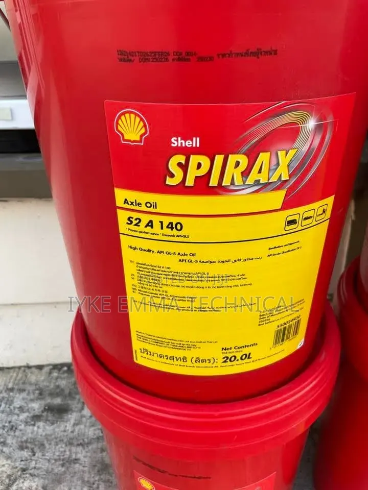 Shell Spirax S2 a 140 Axle Oil Api Gl-5 Rated Oil 20 LTRS