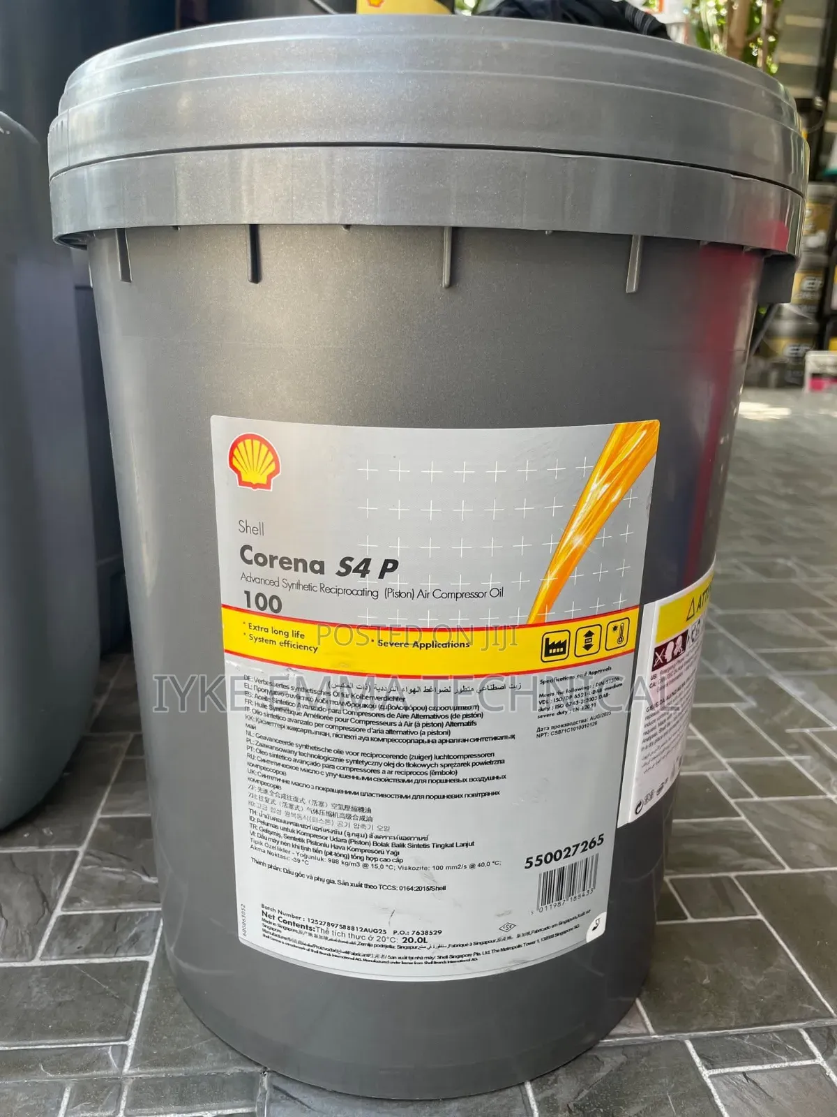 Shell Corena S4 P 100 20-Liter Pail