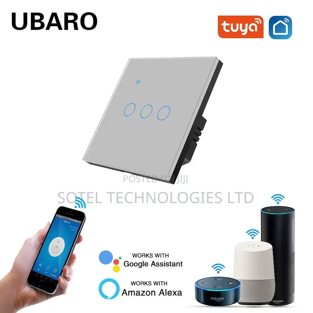 3 Gang Smart Wifi Switch Tuya Alexa Google Home