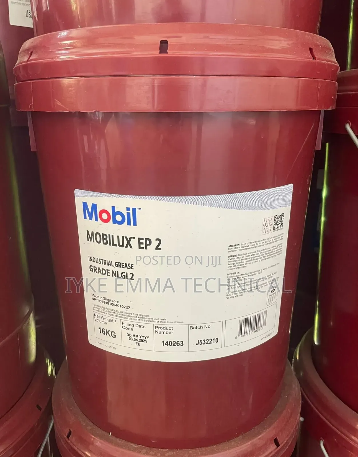 Mobilux Ep 2 High-Performance Industrial Lithium Grease