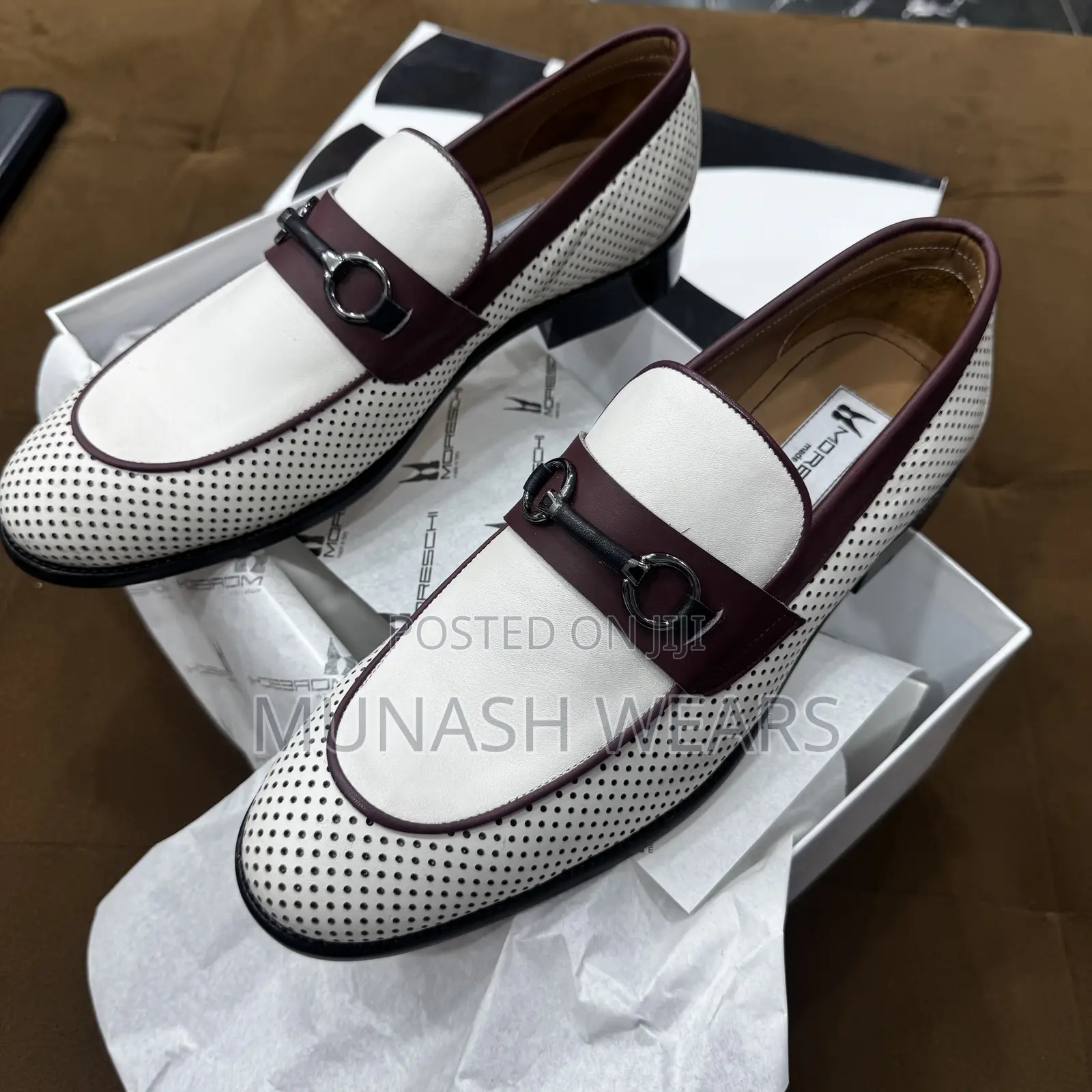 Italian Cream Moreschi Shoes 40-46 Available
