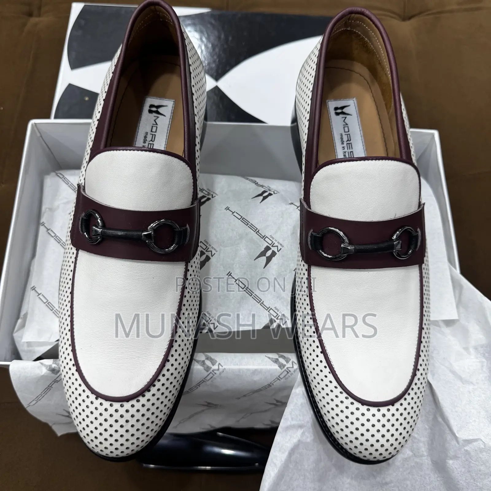Italian Cream Moreschi Shoes 40-46 Available