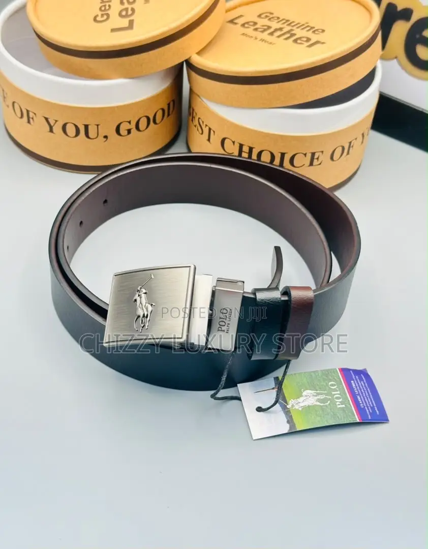 Polo Quality Luxury Men Genuine Leather Belt