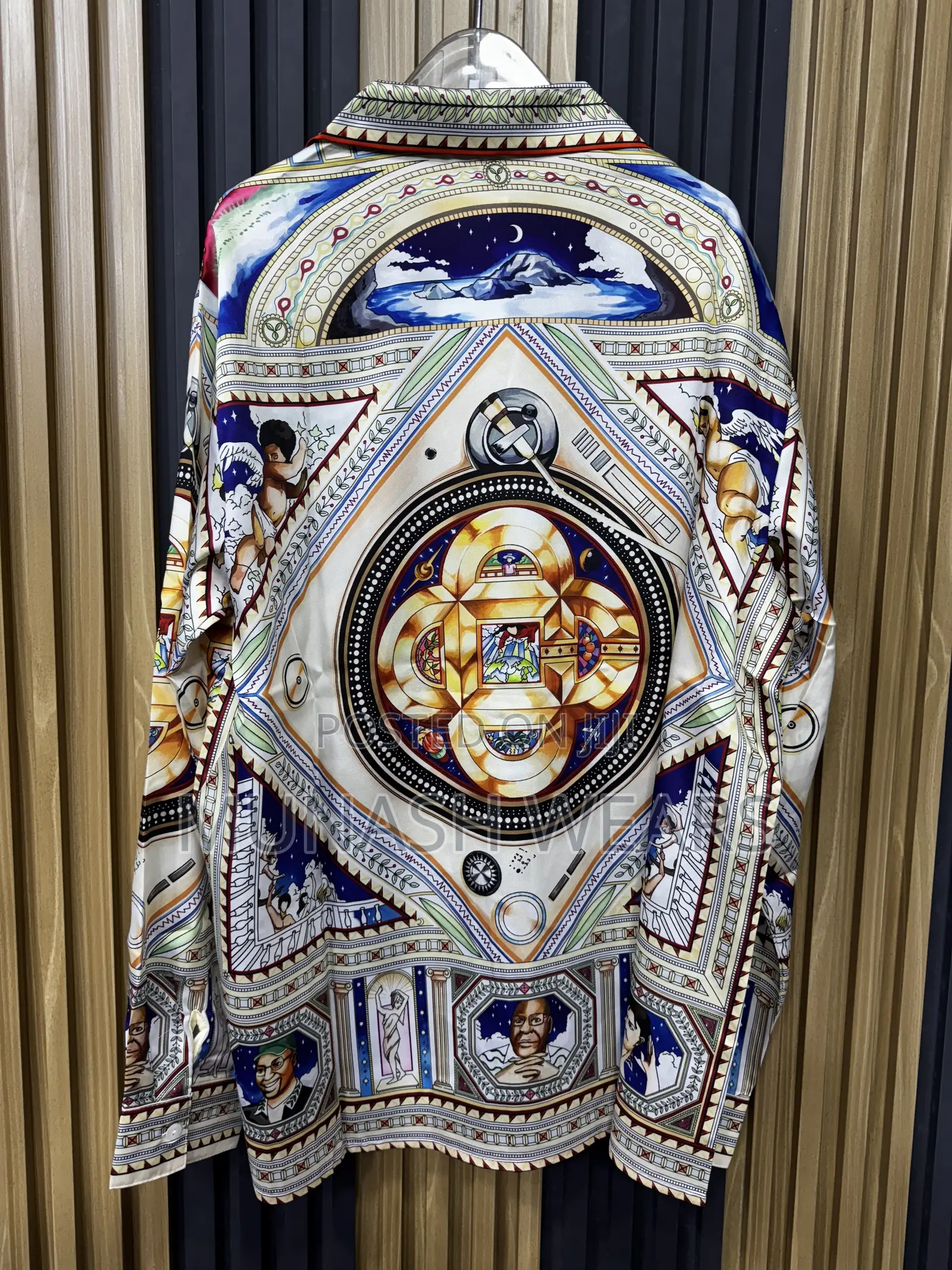 Casablanca Rome Print Design Luxury Shirt M-4xl