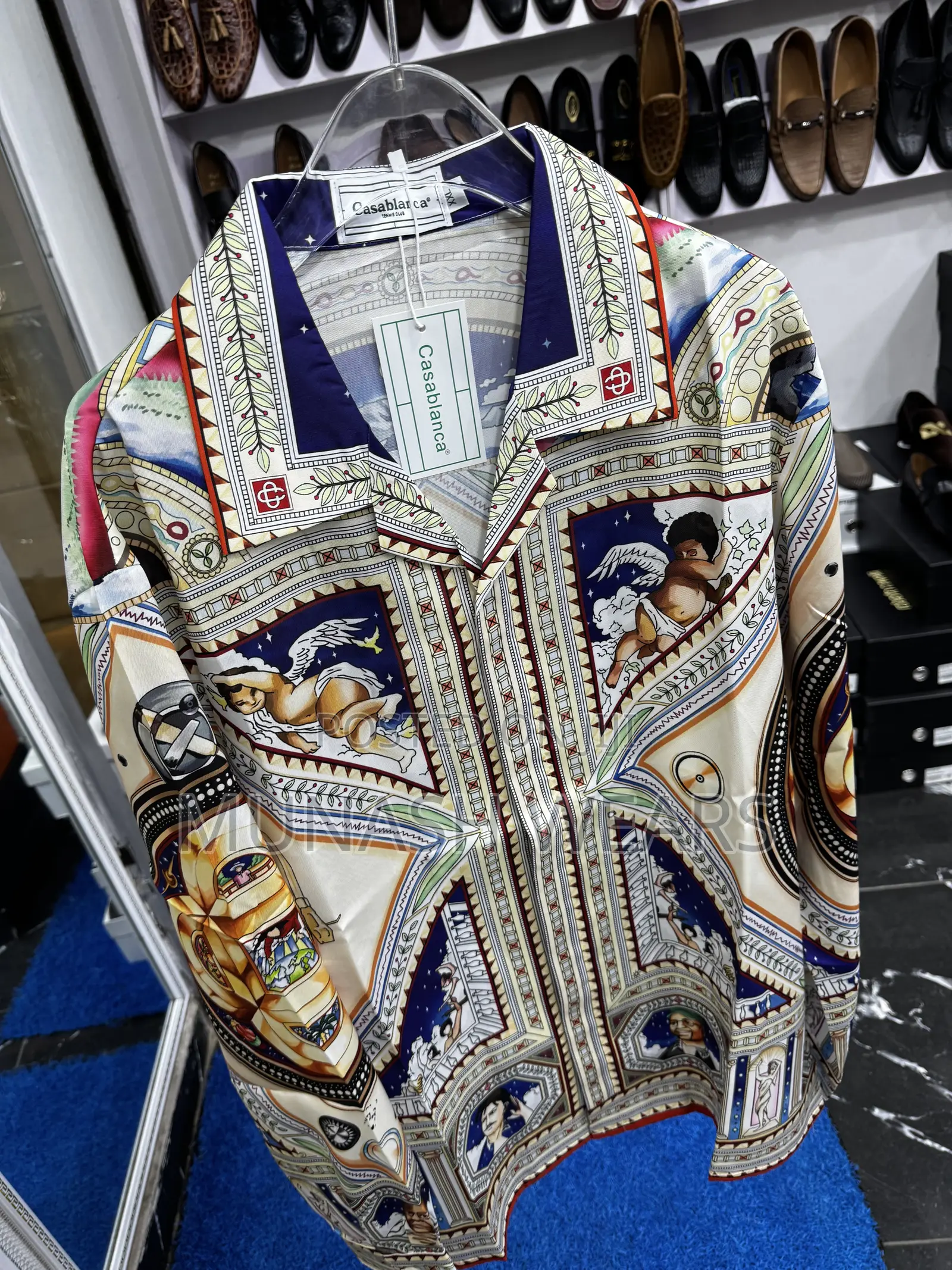 Casablanca Rome Print Design Luxury Shirt M-4xl
