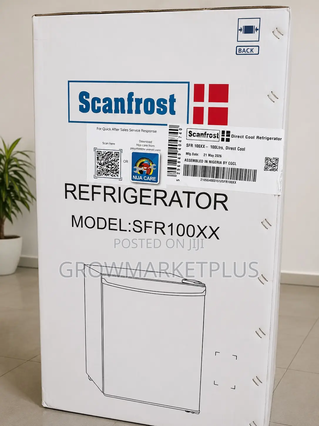 Scanfrost 100l Direct Cool Refrigerator – Sfr100xx | Compact