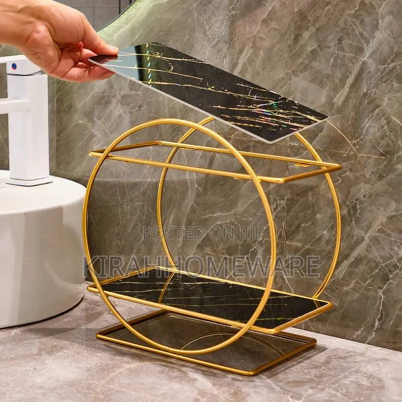Double Layer Iron Storage Rack