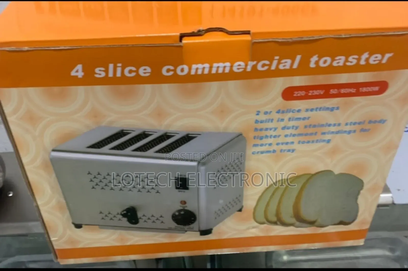 4 Slice Commercial Pop-Up Toaster